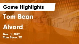 Tom Bean  vs Alvord  Game Highlights - Nov. 1, 2022