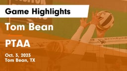 Tom Bean  vs PTAA Game Highlights - Oct. 3, 2023