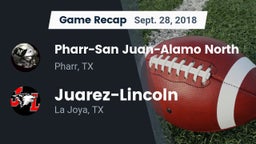 Recap: Pharr-San Juan-Alamo North  vs. Juarez-Lincoln  2018