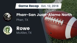 Recap: Pharr-San Juan-Alamo North  vs. Rowe  2018