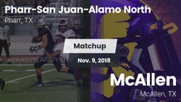 Matchup: PSJA North vs. McAllen  2018