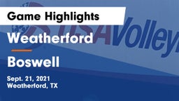 Weatherford  vs Boswell   Game Highlights - Sept. 21, 2021