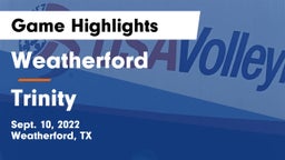 Weatherford  vs Trinity  Game Highlights - Sept. 10, 2022