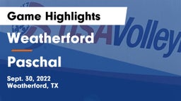 Weatherford  vs Paschal  Game Highlights - Sept. 30, 2022