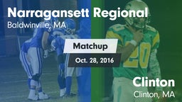 Matchup: Narragansett vs. Clinton  2016