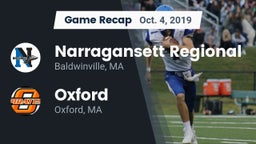 Recap: Narragansett Regional  vs. Oxford  2019