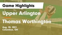Upper Arlington  vs Thomas Worthington  Game Highlights - Aug. 28, 2021