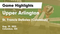 Upper Arlington  vs St. Francis DeSales  (Columbus) Game Highlights - Aug. 29, 2023
