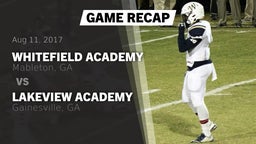 Recap: Whitefield Academy vs. Lakeview Academy  2017