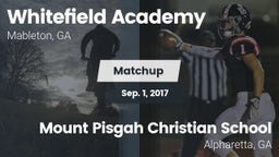 Matchup: Whitefield Academy vs. Mount Pisgah Christian School 2017