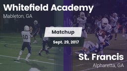 Matchup: Whitefield Academy vs. St. Francis  2017