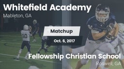 Matchup: Whitefield Academy vs. Fellowship Christian School 2017