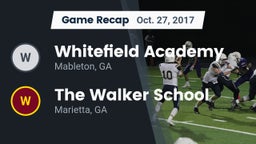 Recap: Whitefield Academy vs. The Walker School 2017