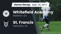 Recap: Whitefield Academy vs. St. Francis  2017