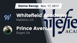 Recap: Whitefield Academy vs. Prince Avenue  2017