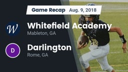 Recap: Whitefield Academy vs. Darlington  2018