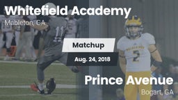Matchup: Whitefield Academy vs. Prince Avenue  2018