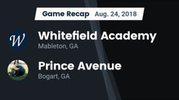 Recap: Whitefield Academy vs. Prince Avenue  2018
