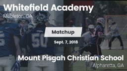 Matchup: Whitefield Academy vs. Mount Pisgah Christian School 2018