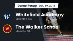 Recap: Whitefield Academy vs. The Walker School 2018