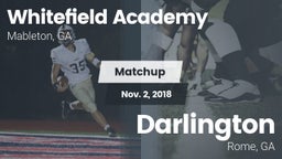 Matchup: Whitefield Academy vs. Darlington 2018