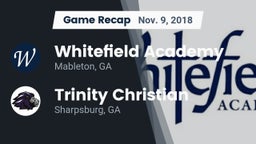 Recap: Whitefield Academy vs. Trinity Christian  2018