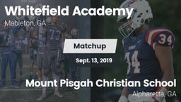 Matchup: Whitefield Academy vs. Mount Pisgah Christian School 2019