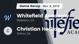Recap: Whitefield Academy vs. Christian Heritage  2019