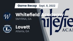 Recap: Whitefield Academy vs. Lovett  2022