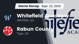 Recap: Whitefield Academy vs. Rabun County  2023