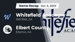 Recap: Whitefield Academy vs. Elbert County  2023