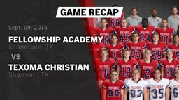 Recap: Fellowship Academy vs. Texoma Christian  2016