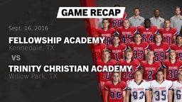 Recap: Fellowship Academy vs. Trinity Christian Academy 2016