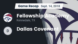Recap: Fellowship Academy vs. Dallas Covenant 2018