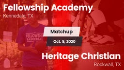 Matchup: Fellowship Academy vs. Heritage Christian  2020