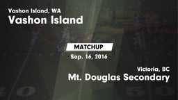 Matchup: Vashon Island High vs. Mt. Douglas Secondary 2016