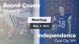 Matchup: Roane County High Sc vs. Independence  2016