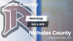 Matchup: Roane County High Sc vs. Nicholas County  2019