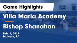 Villa Maria Academy  vs Bishop Shanahan  Game Highlights - Feb. 1, 2019