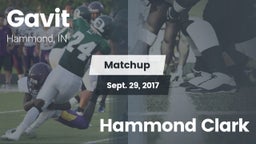 Matchup: Gavit  vs. Hammond Clark 2017