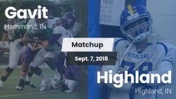 Matchup: Gavit  vs. Highland  2018