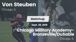 Matchup: Von Steuben High Sch vs. Chicago Military Academy-Bronzeville/DuSable  2018
