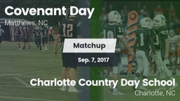 Matchup: Covenant Day High Sc vs. Charlotte Country Day School 2017
