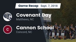 Recap: Covenant Day  vs. Cannon School 2018