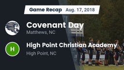 Recap: Covenant Day  vs. High Point Christian Academy  2018