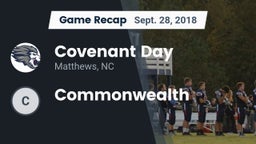 Recap: Covenant Day  vs. Commonwealth 2018