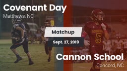 Matchup: Covenant Day High Sc vs. Cannon School 2019