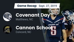 Recap: Covenant Day  vs. Cannon School 2019