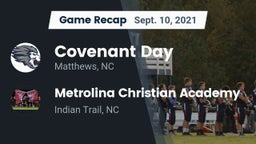 Recap: Covenant Day  vs. Metrolina Christian Academy  2021