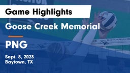 Goose Creek Memorial  vs PNG Game Highlights - Sept. 8, 2023